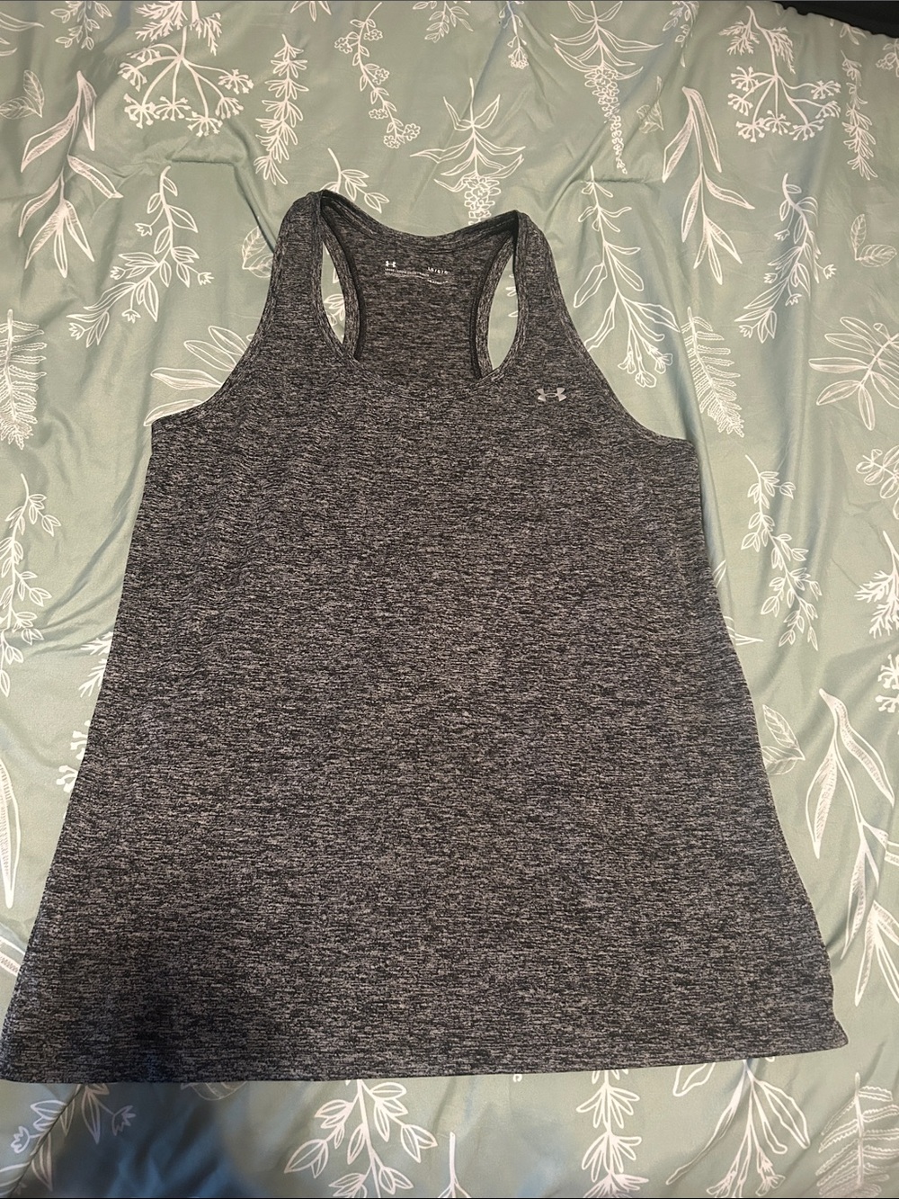 Under Armour Women's Heather Charcoal Racerback Tank